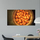 Orange pumpkins autumn background. Wall Mural