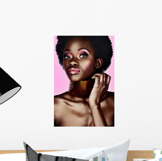beautiful African woman Wall Mural