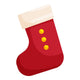Red Christmas sock icon in cartoon style isolated on white background vector illustration Wall Decal