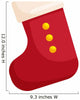 Red Christmas sock icon in cartoon style isolated on white background vector illustration Wall Decal