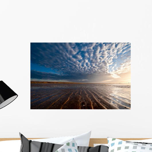 Sunset on the beach Wall Mural