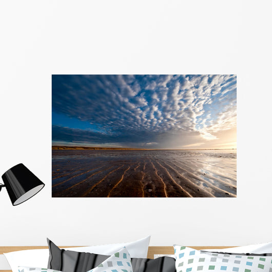 Sunset on the beach Wall Mural