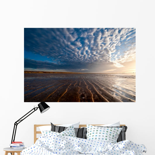 Sunset on the beach Wall Mural