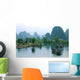 Bamboo Raft Ulong River Wall Decal