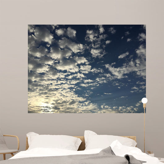 partially cloudy sky Wall Mural