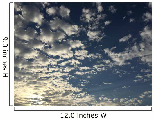 partially cloudy sky Wall Mural