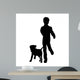 Vector Silhouette Boy Wall Decal