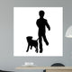 Vector Silhouette Boy Wall Decal