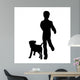 Vector Silhouette Boy Wall Decal