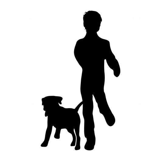 Vector Silhouette Boy Wall Decal