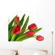 Red tulips Wall Decal