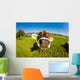 cow, funny fisheye nose close up Wall Mural