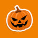 Sticker Pumpkin for Holiday Wall Mural