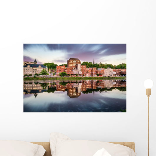 Augusta Maine USA Skyline Wall Decal