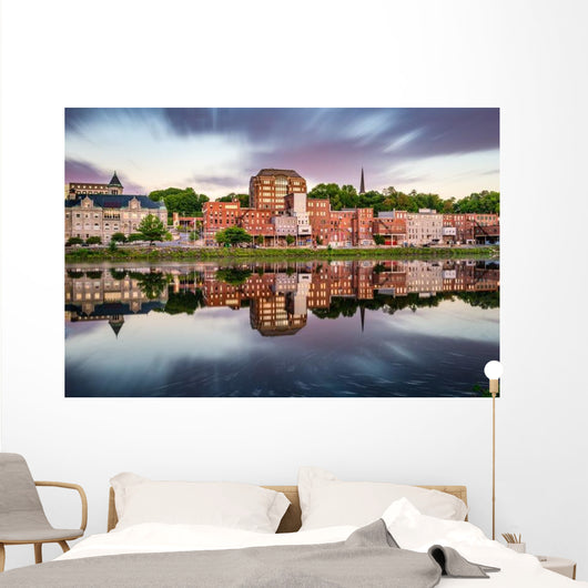 Augusta Maine USA Skyline Wall Decal