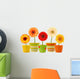 Flower Decals - Potted Gerbera Daisies Wall Decal