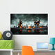Halloween Pumpkin Spooky Graveyard Wall Mural