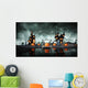 Halloween Pumpkin Spooky Graveyard Wall Mural