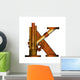 Steampunk Letter White Vector Wall Decal Design 2