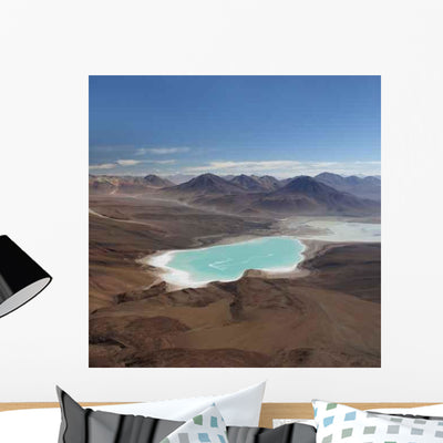 Laguna Verde from Top Wall Decal shown on a wall