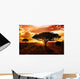 Africa Sunset Wall Mural