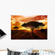 Africa Sunset Wall Mural