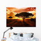 Africa Sunset Wall Mural