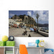 the castle on the volcanic rock (Aeolian Lipari, Sicily, italy) Wall Mural