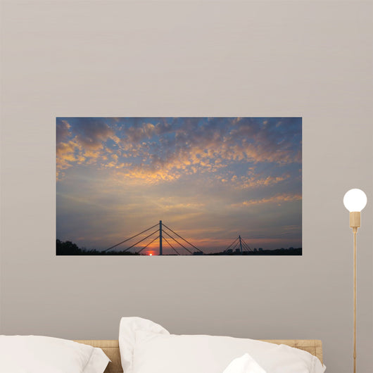 Beautiful sunset. Wall Mural