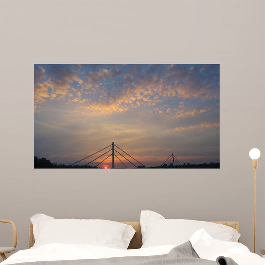 Beautiful sunset. Wall Mural