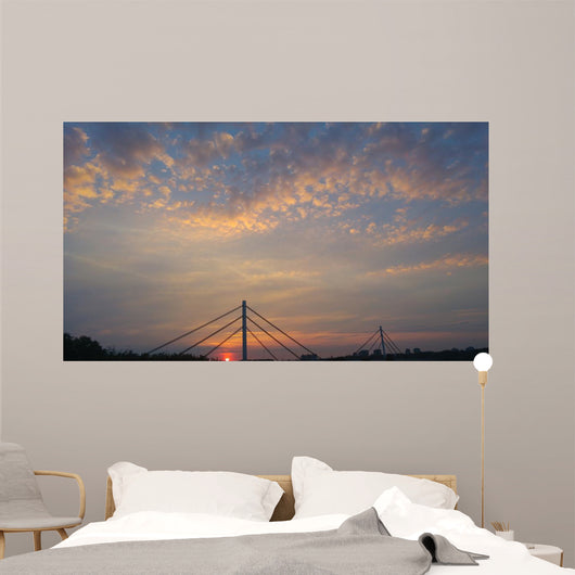 Beautiful sunset. Wall Mural