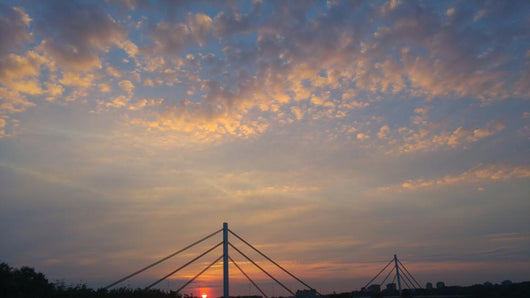 Beautiful sunset. Wall Mural