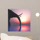 elephant and sunset Wall Mural