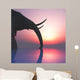 elephant and sunset Wall Mural