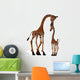 Cute Giraffe and Baby Wall Decal