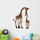 Cute Giraffe and Baby Wall Decal