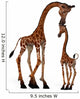 Cute Giraffe and Baby Wall Decal