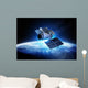 Communications Satellite Orbiting and Wall Mural