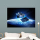 Communications Satellite Orbiting and Wall Mural
