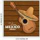 viva mexico guitar hat graphic vector illustration eps 10 Wall Mural