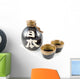 Ceramic Sake Bottle and Cups Wall Decal