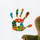 Multicolored hand print Wall Decal