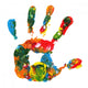 Multicolored hand print Wall Decal