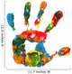 Multicolored hand print Wall Decal