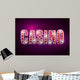 Notice spectacular casino icon vector illustration design Wall Mural
