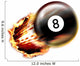 Pool ball shot Wall Decal