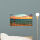 Sonnenuntergang, Kreuzfahrt, Schiff, Frau genießt den Urlaub Wall Mural