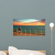 Sonnenuntergang, Kreuzfahrt, Schiff, Frau genießt den Urlaub Wall Mural