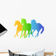 Horses Silhouettes Wall Decal