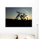 Trekkingfahrrad im Abendlicht Wall Mural